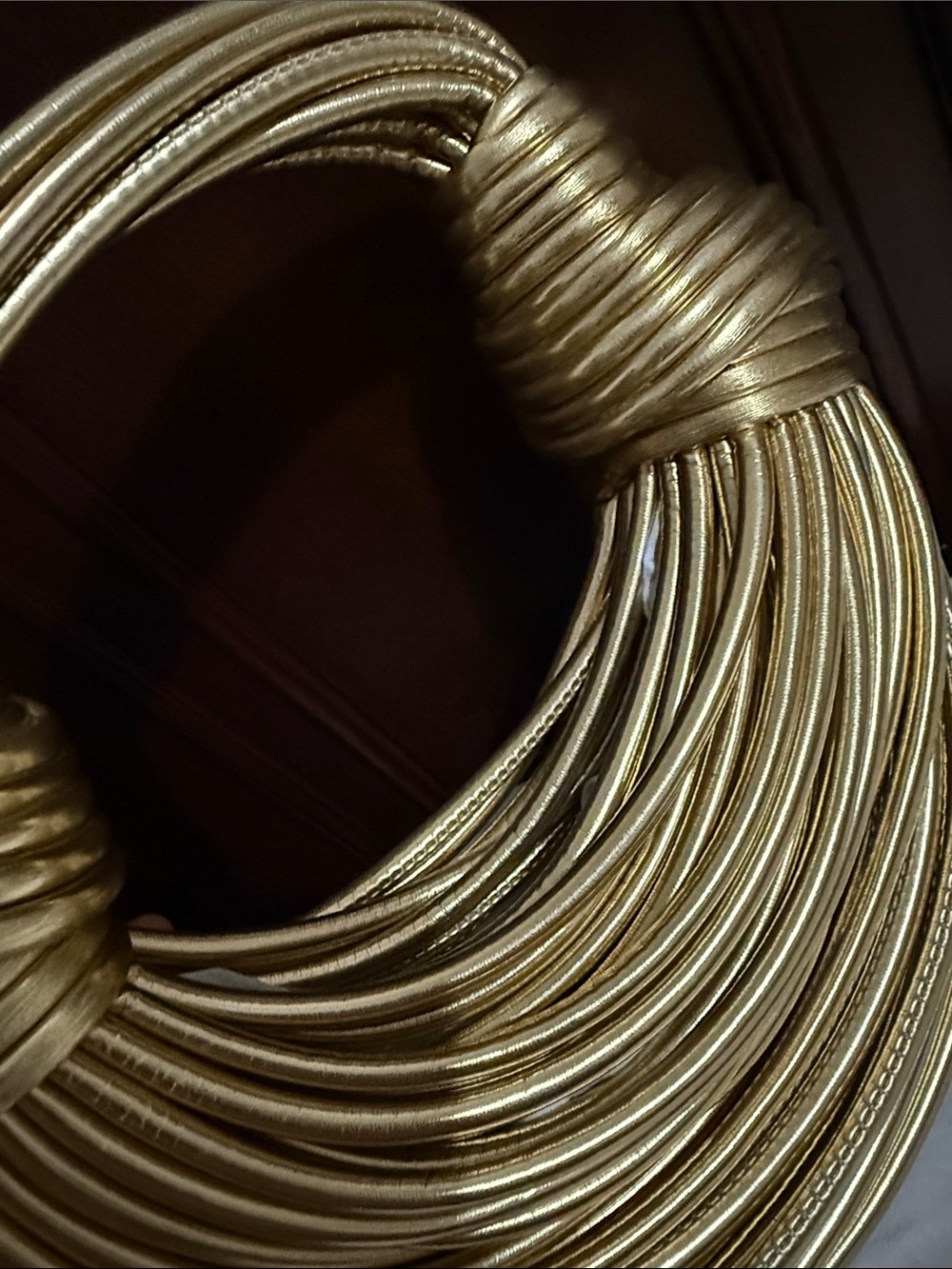 Brand new Metallic Gold Multi-Strand Statement Bag